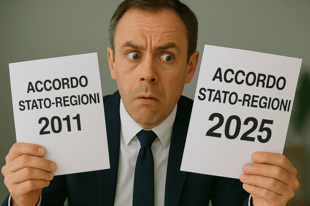 Formazione sicurezza lavoro 2025: immagine illustrativa del nuovo accordo Stato-Regioni